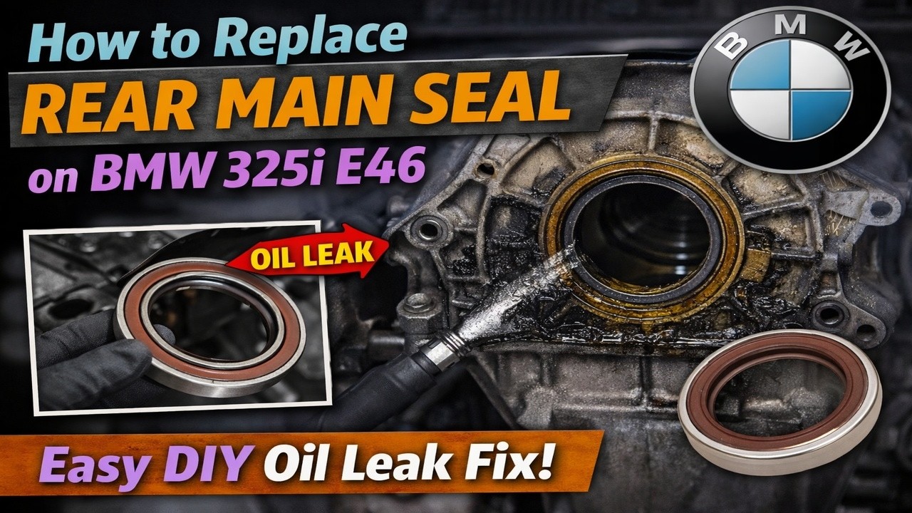 How to Replace Rear Main Seal on BMW 325i E46 - YouTube