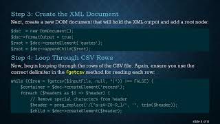 How to Convert CSV to XML in PHP: Solving the Invalid Character Error