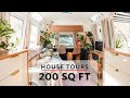 House tours a 200 sq ft airstream renovated from top to bottom