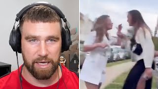 Travis Kelce REACTS to Kylie Kelce FIGHTING Fan While On Vacation With Jason After Heated Argument