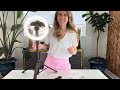Seajic 10.2" magnetic ring light with tripod demo