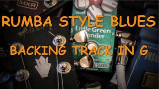 Video thumbnail of "Rumba style Blues - Backing Track in G major"