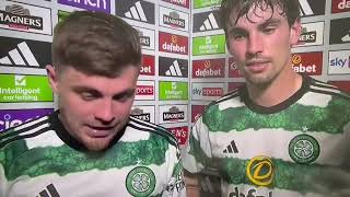 Matt O'Riley | post match | celtic vs rangers 2-1 😂