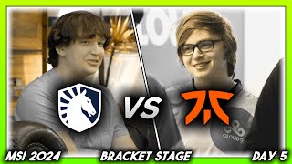 NA vs EU ELIMINATION MATCH (MSI 2024 CoStreams | Bracket Stage | Day 5a: TL vs FNC)