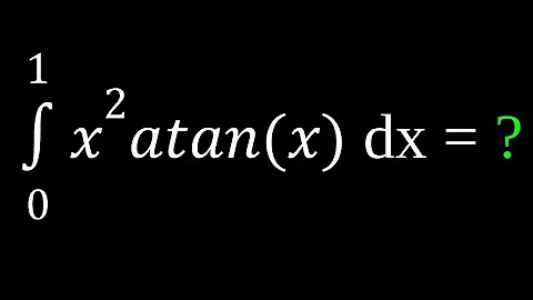 Integral of x^2 tan^-1(x) from 0 to 1