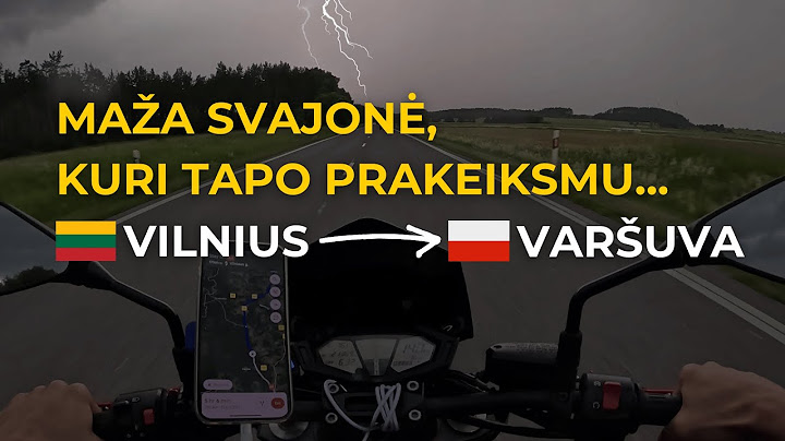Motociklu per Audrą iš Vilniaus į Varšuvą - Stipriausia Audra per 20 Metų!