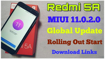 Redmi 5A MIUI 11.0.2.0 Global Stable Update Rolling Out Start