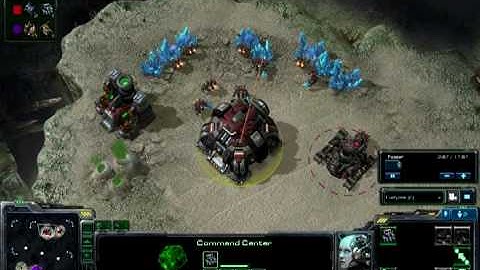Starcraft 2 Beta Footage Fateholder Terran v Zerg Part 1