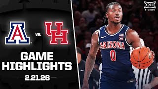 #4 Arizona vs. #2 Houston Game Highlights | 2025-26 Big 12 Men’s Basketball