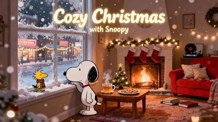 Cozy Christmas with Snoopy 🎅 🎄 🎁 Winter Playlist for Calm Moment