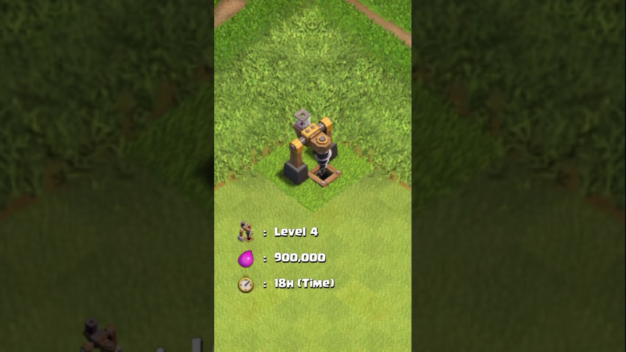 Upgrade Dark Elixir Drill Level 1 to MAX (Clash of Clans) 