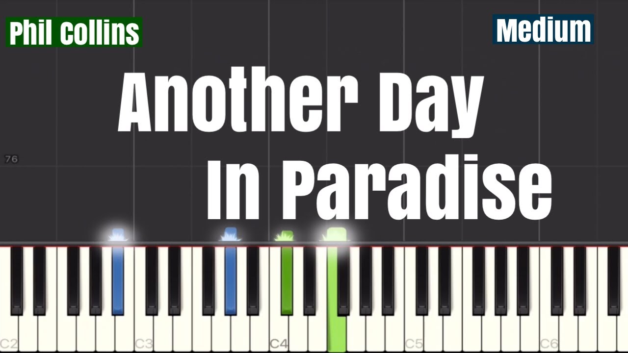 Phil Collins - Another Day In Paradise Piano Tutorial | Medium