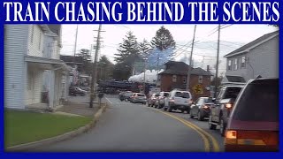 Train Chasing In-Between the Runbys
