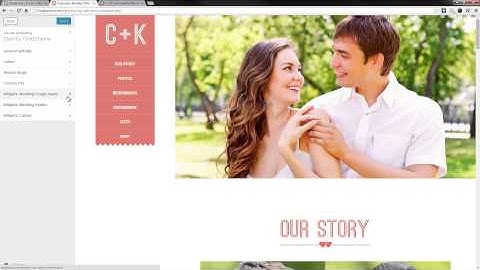 Eternity WordPress Wedding Theme Walkthrough