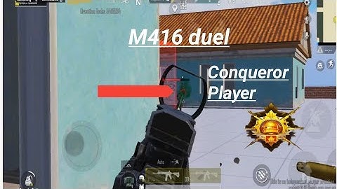 M416 1V1 against heavy Conqueror player Intense fight Wow gameplay