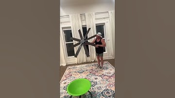 This large ceiling fan gives you two looks in one—reversible blades with a sleek black side or a