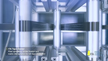 ITA Tape Center - fiber spreading, binder fixation and matrix impregnation for UD tape production