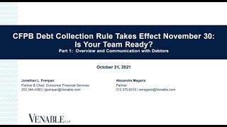 CFPB Debt Collection Rule Takes Effect November 30: Is Your Team Ready?Part I