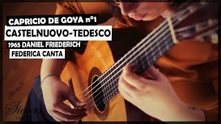 Video thumbnail of "Federica Canta plays Capricho de Goya No.1 by Mario Castelnuovo Tedesco on a 1965 Daniel Friederich"