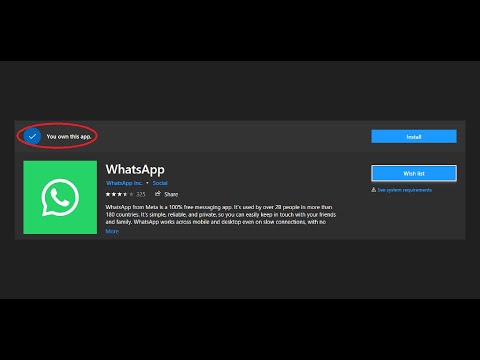 Fix WhatsApp Not Installing Error You Own This App On Microsoft Store On Windows 11/10
