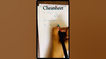 Combination cheatsheet #shorts #appliedmaths #maths #tricks #mathstricks #combination #shortvideo
