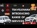 Travelkhana introducing range of services brand menu  tempo traveller  bus  taxi 