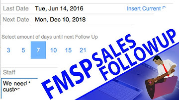 FMSP Sales Followup System | FileMaker Pro Video Training | FileMaker Training Videos