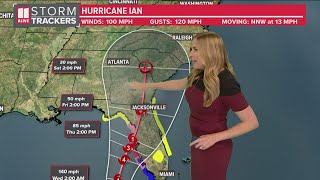 Monday 8 p.m. Update | Hurricane Ian: Path and track of hurricane