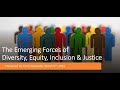 The Emerging Forces of Justice, Diversity, Equity, and Inclusion: Trends and Strategic Approaches