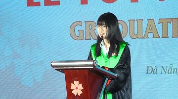 Phát biểu tân cử nhân | Lễ Tốt nghiệp 2023 Đại học Đông Á | Buổi 4