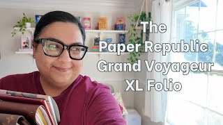 Setting up a Paper Republic Grand Voyageur XL as a writing folio - adding more notebooks to my folio