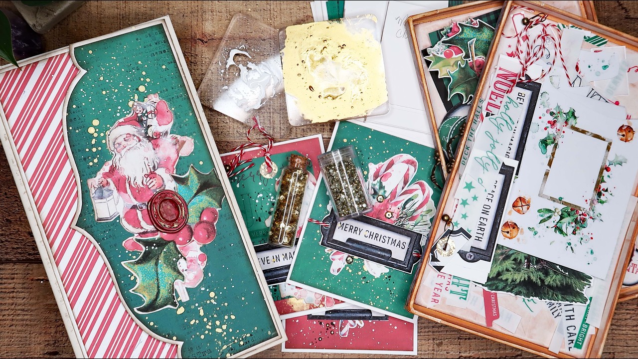Some Ideas to use up the Leftover Christmas Album Scraps