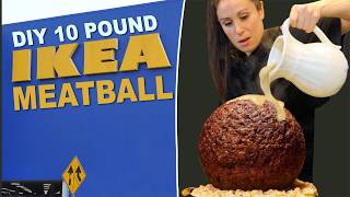 DIY 10 LB Giant IKEA Meatball by HellthyJunkFood 10,205 views 3 months ago 9 minutes, 16 seconds