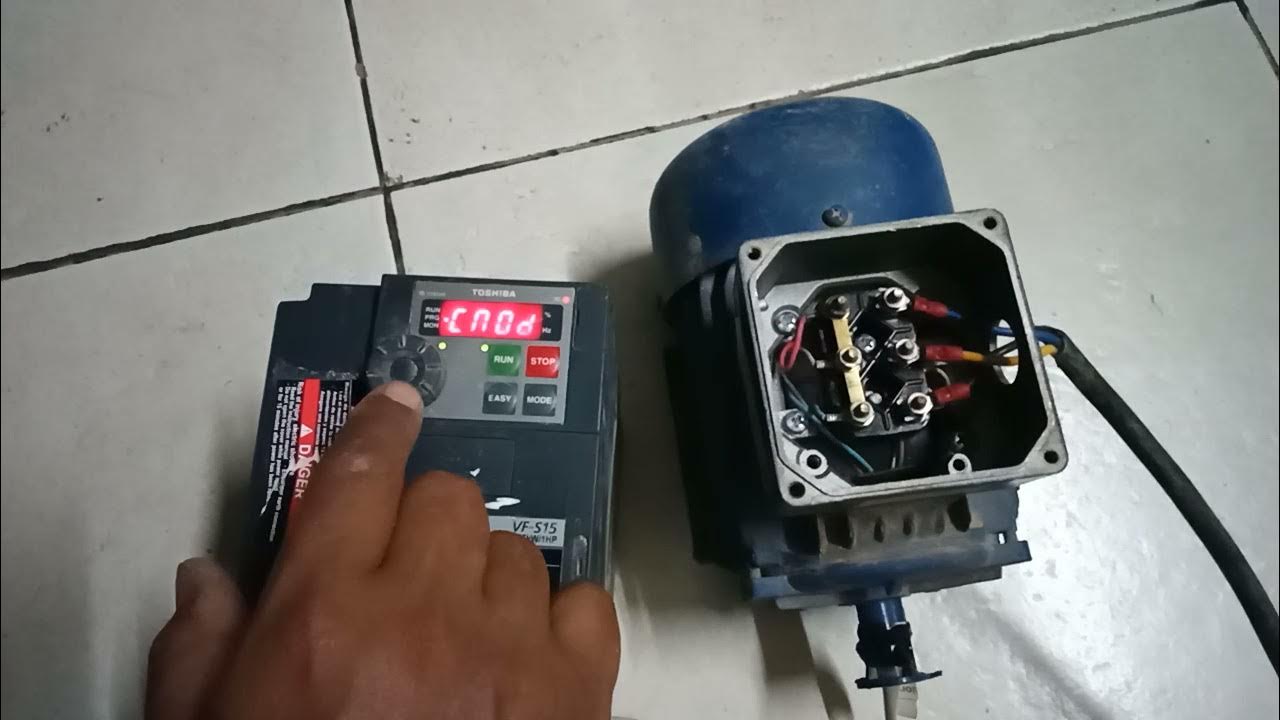 seting inverter toshiba vf-s15 - YouTube