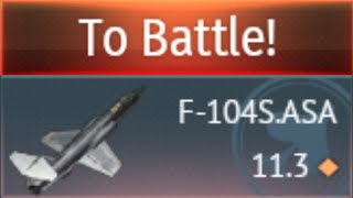 Using the High Battle Rating F-104 to Grind AMX