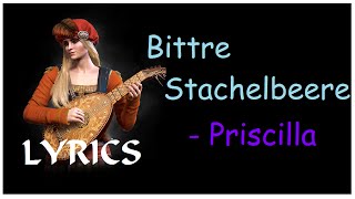 :Lyrics: Bittre Stachelbeere - The Witcher 3