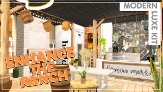 'Yaz' SHOP RENOVATIONS  FT. MODERN LUXE KIT🧡ENHANCE THE RANCH🧡🐎 The Sims 4