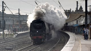 34067 Tangmere flies to the north on The Winter Cumbrian Mountain Express - 10.02.24