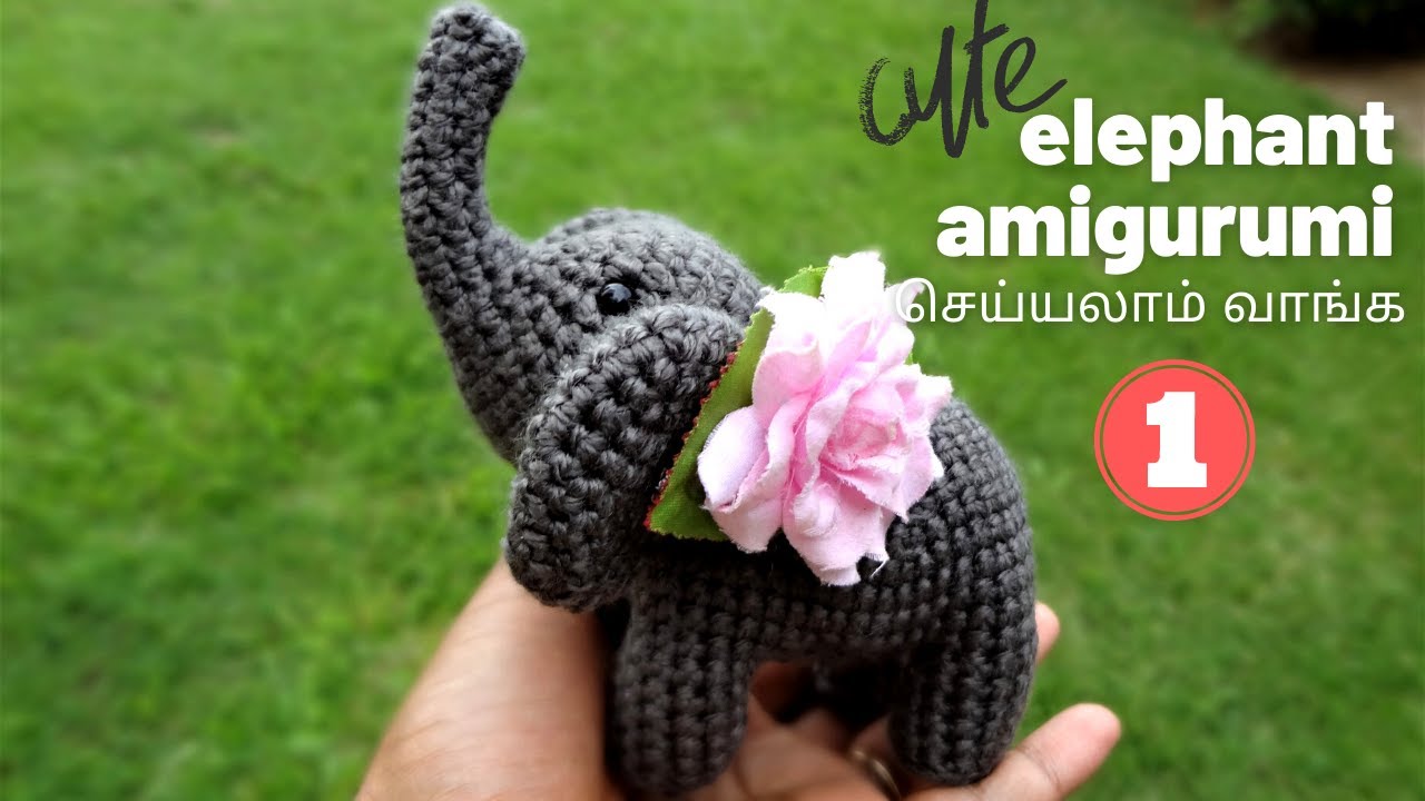 Crochet pattern Elephant / Amigurumi pattern / crochet eyes / big