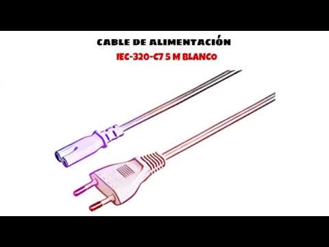 Video de Cable de alimentacion IEC-320-C7 5 M Blanco