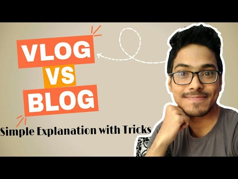 What is the difference between Vlog and Blog explained in English ...