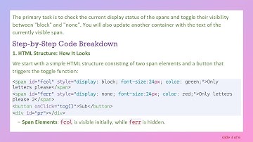 How to Toggle Two Span Texts with Pure JavaScript