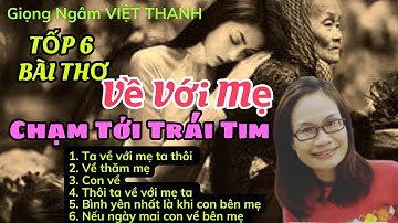 Tốp 6 Bài Thơ Xúc Động - Về Với Mẹ - Giọng Ngâm Việt Thanh