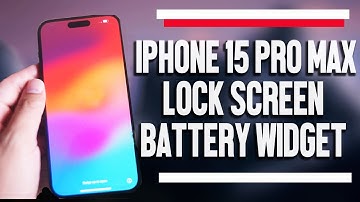 iPhone 15 Pro Max How to Add a Battery Widget to the Lock Screen | iPhone 15 Plus Pro Max