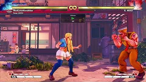 R Mika - Grab Option Select (Inputs) Street Fighter 5 Arcade Edition