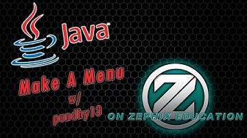ⓩ Java Tutorial- How To Make Menu Ft. Pundhy13! -ZTV→