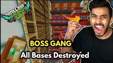 @UjjwalGamer destroyed all Boss Gang Bases And Homes|Herobrine Smp|Herobrine Smp Techno Gamerz|