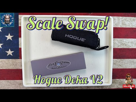 Installing Titanium Scales on the Hogue Deka V2! Lex Custom International Scale Swap Success!