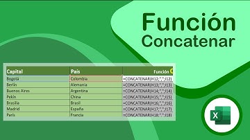 Función Concatenar en Excel #concatenar #hojasdecalculo #Excel