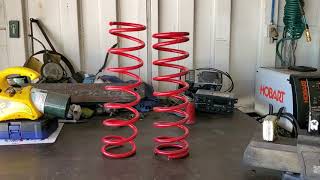 1979 Fiat Spider 124, Rear lowering springs install